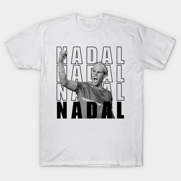 Rafael Nadal # 2 T-Shirt by Justbrian